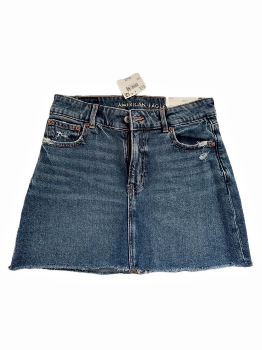American Eagle Stretch Perfect Mini Skirt Blue Size 0